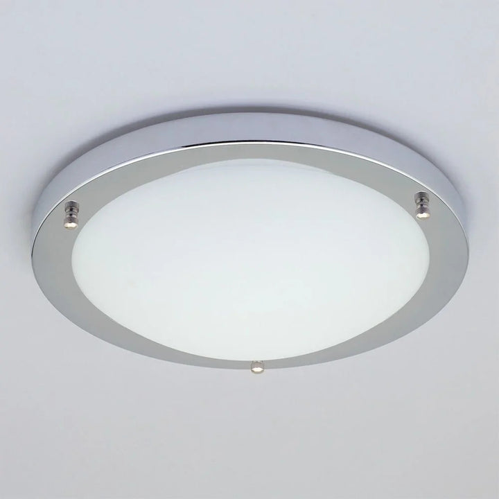Spa Delphi Chrome Large Flush Ceiling Light - SPA-34050-CHR