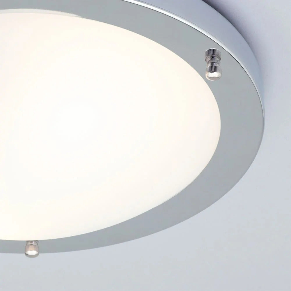 Spa Delphi Chrome Large Flush Ceiling Light - SPA-34050-CHR