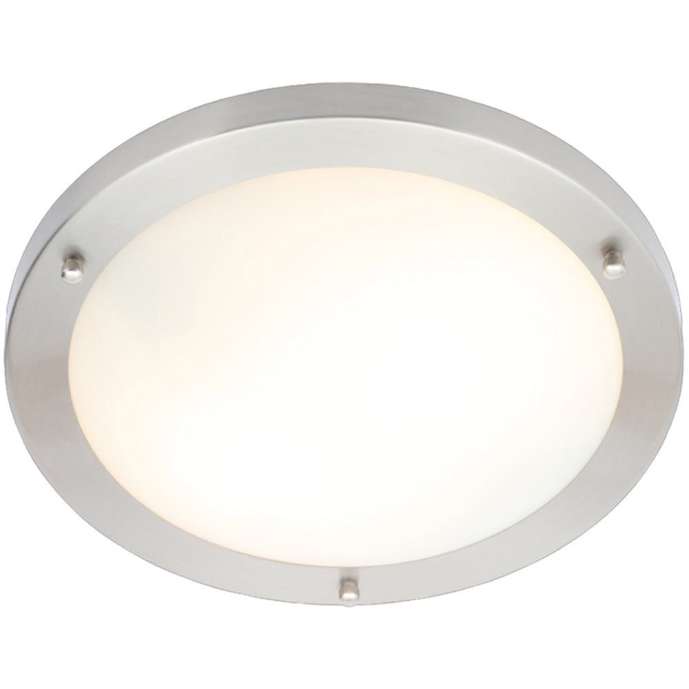 Spa Delphi Chrome Large Flush Ceiling Light - SPA-34050-CHR