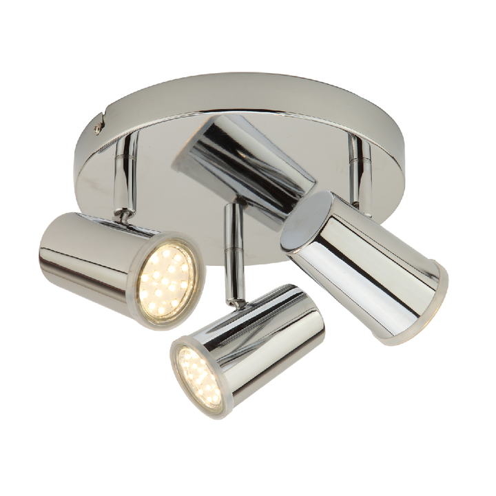 Spa Freya 3lt GU10 Chrome Ceiling Spotlight Plate IP44
