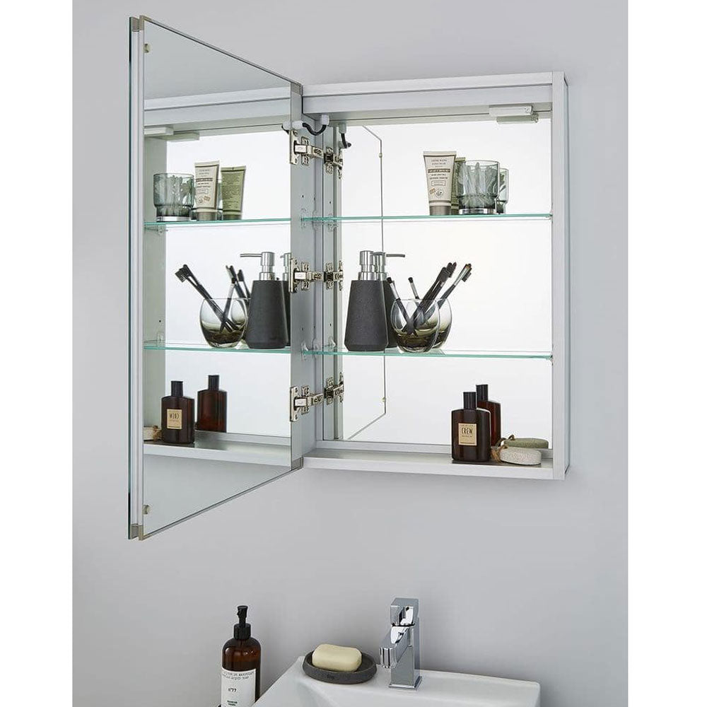 Spa Arte Illuminated Bathroom Single Door Mirror Cabinet - SPA-35707