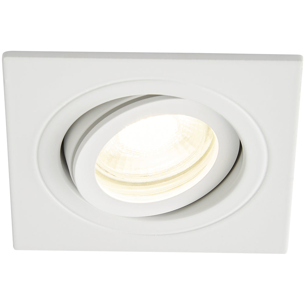 Spa Cali White Tiltable Square Ceiling Downlight - SPA-35724