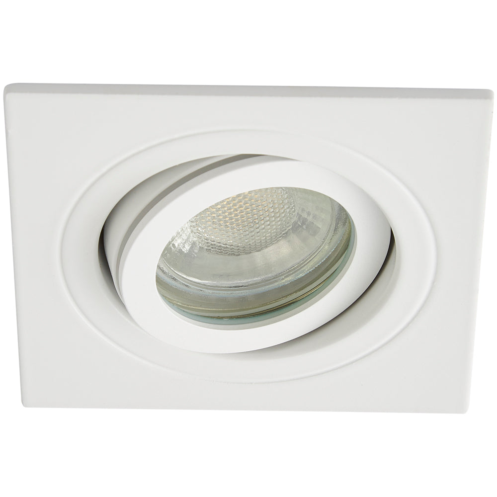 Spa Cali White Tiltable Square Ceiling Downlight - SPA-35724