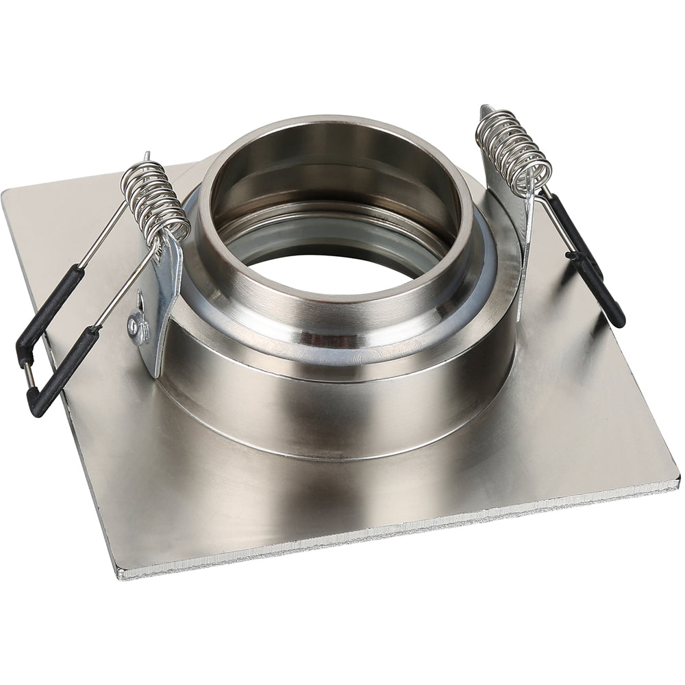Spa Cali Satin Nickel Tiltable Square Ceiling Downlight - SPA-35726