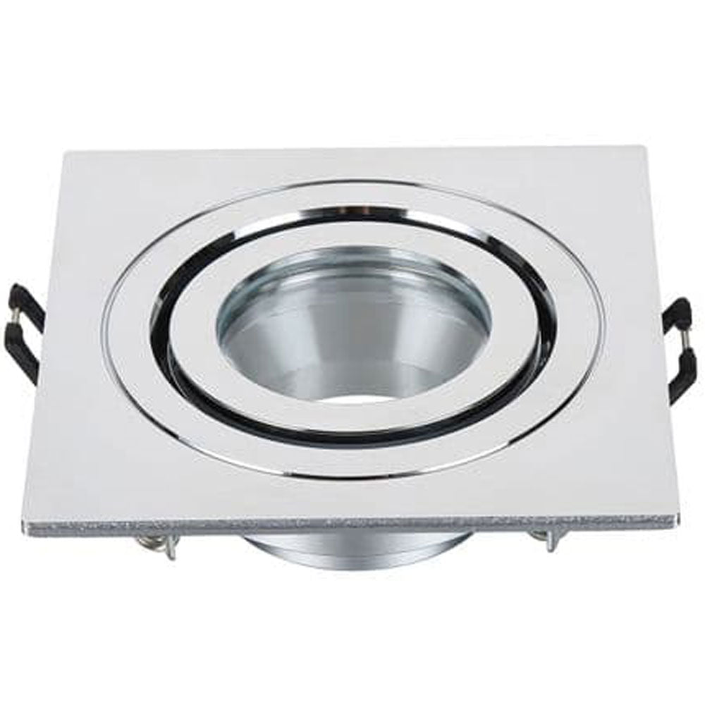 Spa Cali Chrome Tiltable Square Ceiling Downlight - SPA-35727