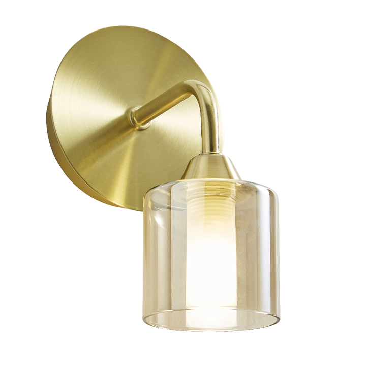 Spa Patras Satin Brass Bathroom Wall Light -SPA-35811-CHAMP