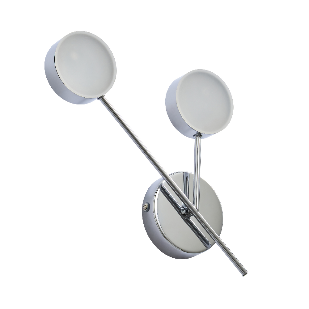 Spa Edessa 2x5W Chrome LED IP44 Wall Light - SPA-36309-CHR