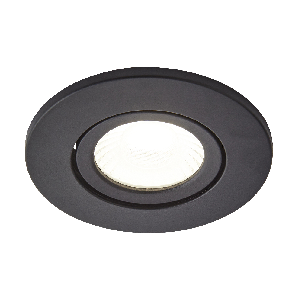 Spa Como Satin Black Firerated LED IP65 Downlight - SPA-38571-SBLK