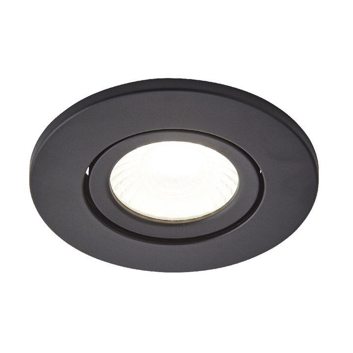 Spa Como Satin Black Firerated LED IP65 Downlight - SPA-38571-SBLK