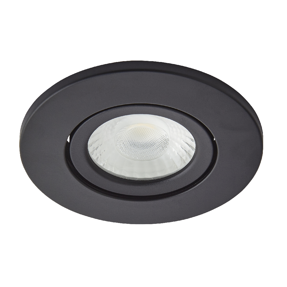 Spa Como Satin Black Firerated LED IP65 Downlight - SPA-38571-SBLK
