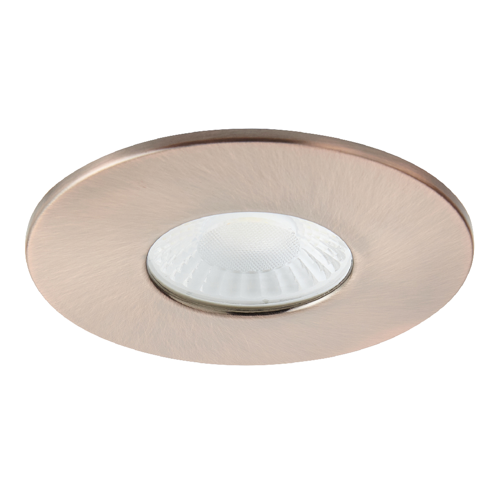 Spa Fixed Antique Copper Firerated LED IP65 Recessed Downlight - SPA-38572-ACOP