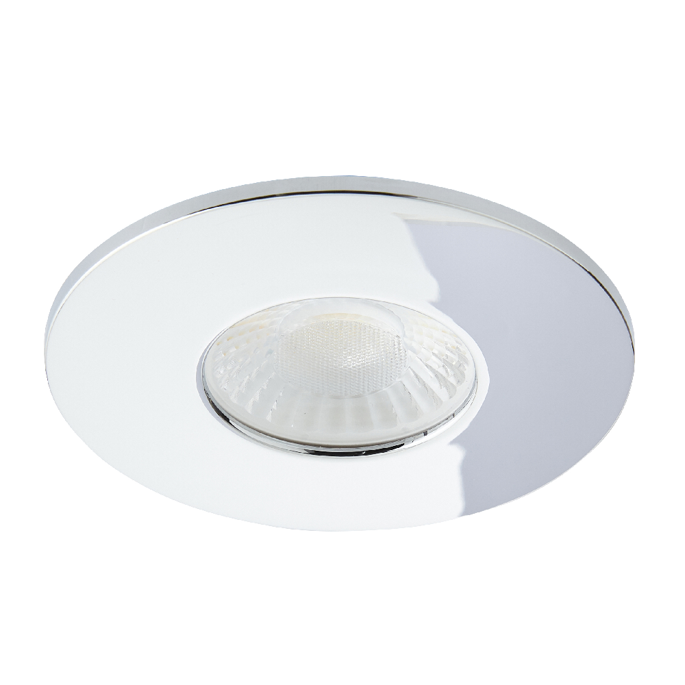 Spa Fixed Chrome Firerated LED IP65 Recessed Downlight - SPA-38572-CHR