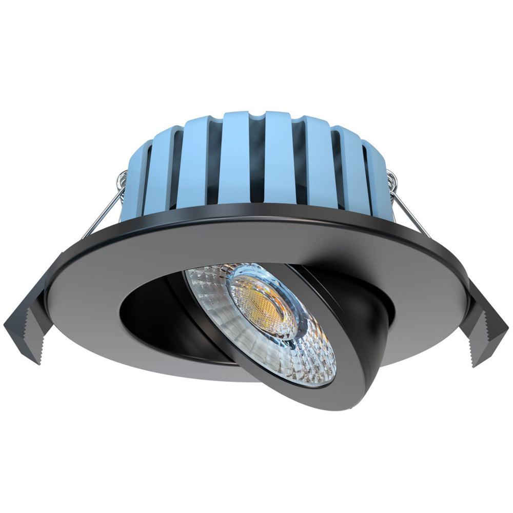 Spa Eden Black 7 Watt LED Adjustable IP65 Colour Changing Downlight - SPA-41111-BLK