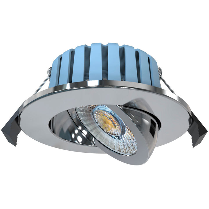 Spa Eden Chrome 7 Watt LED Adjustable IP65 Colour Changing Downlight - SPA-41111-CHR