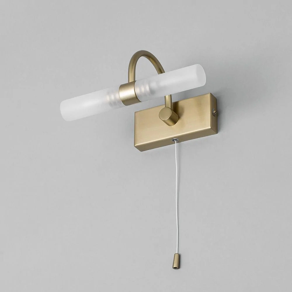 Spa Corvus Satin Brass 28W 2 Wall Light - SPA-6888.014-SBRS