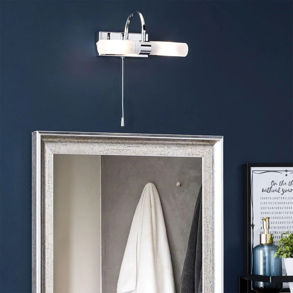 Spa Corvus Chrome 28W 2 Wall Light - SPA-6888.014