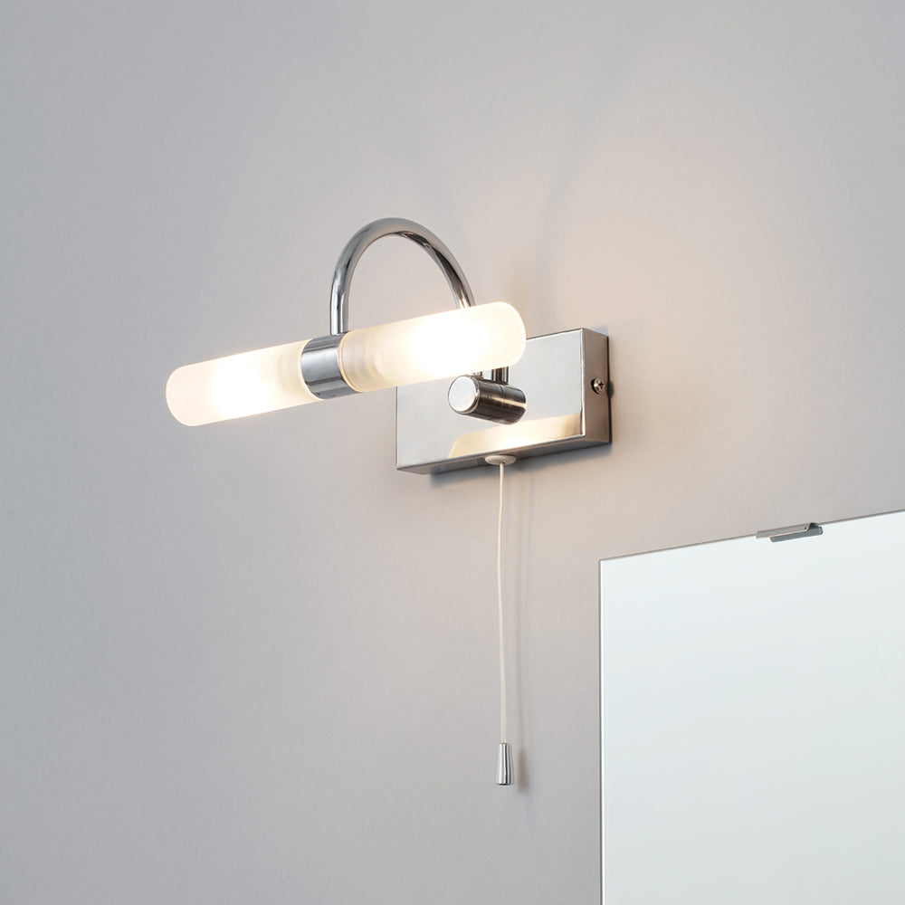 Spa Corvus Chrome 28W 2 Wall Light - SPA-6888.014