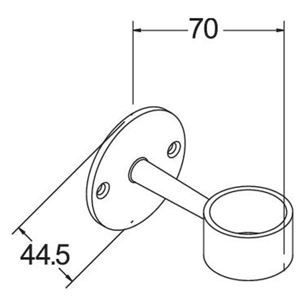 Deva Chrome Wall Mounted Shower Hose Retainer SPE09