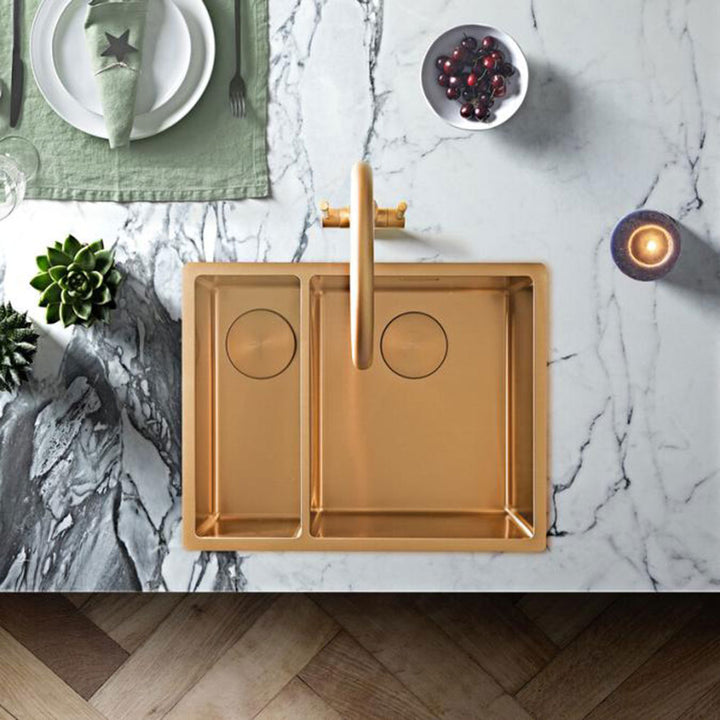 Rangemaster Spectra 1.5 Stainless Steel Undermount Kitchen Sink & Waste LH