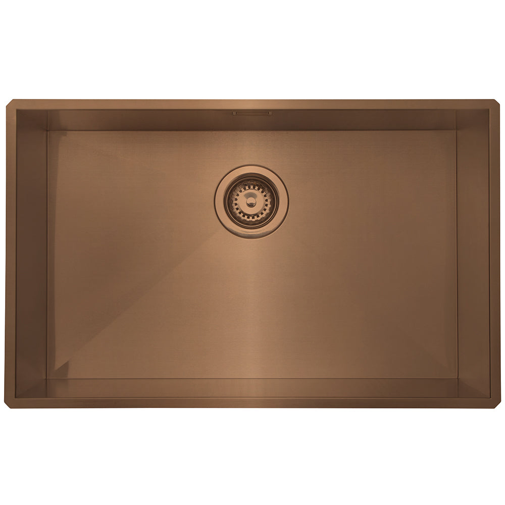 Astini Sotto 70x40 1.0 Bowl Copper PVD Stainless Steel Kitchen Sink & Waste
