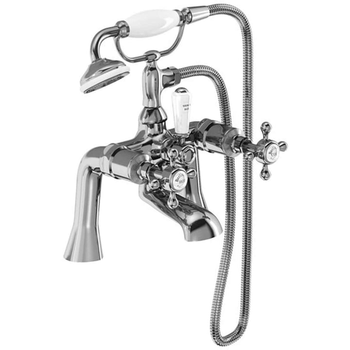 Burlington Stafford Chrome Deck Mounted Bath Shower Mixer Tap