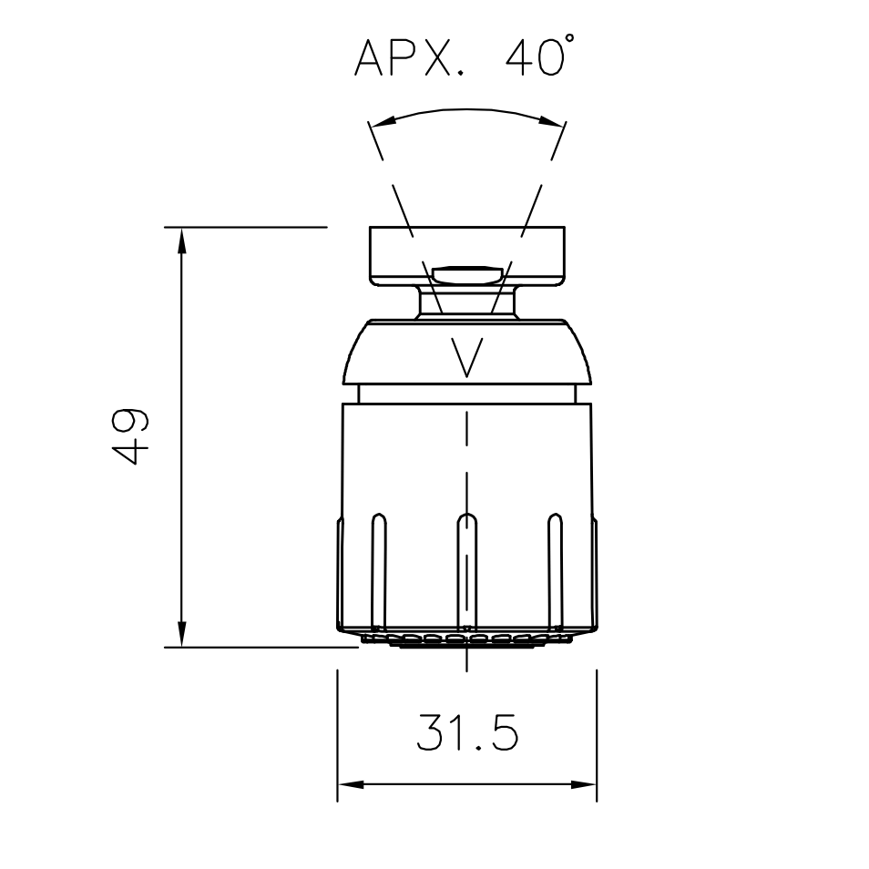 Abode Revolve Jet Spray in Chrome