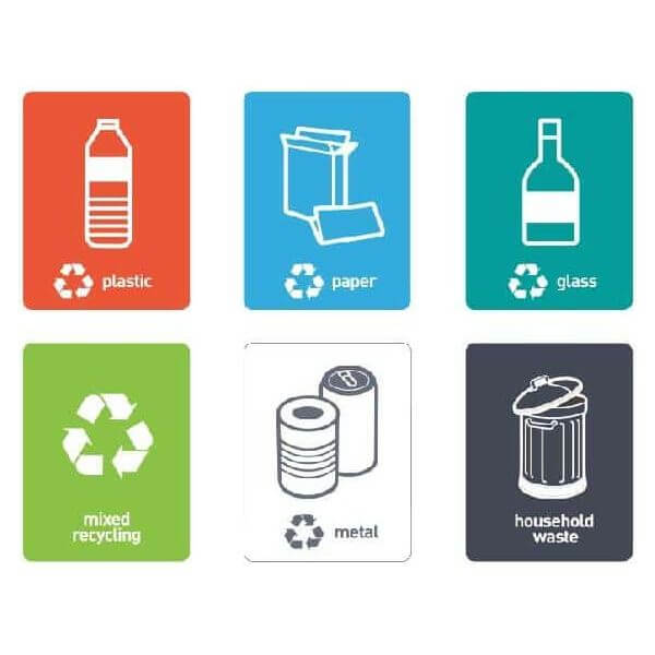 EKO Hana 30L Soft Close Recycling Pedal Bin