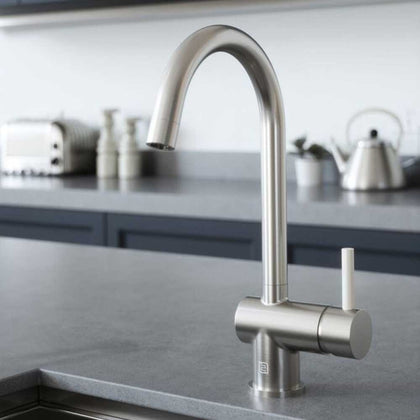 Vibrance Single Lever Nickel Kitchen Sink Mixer Tap