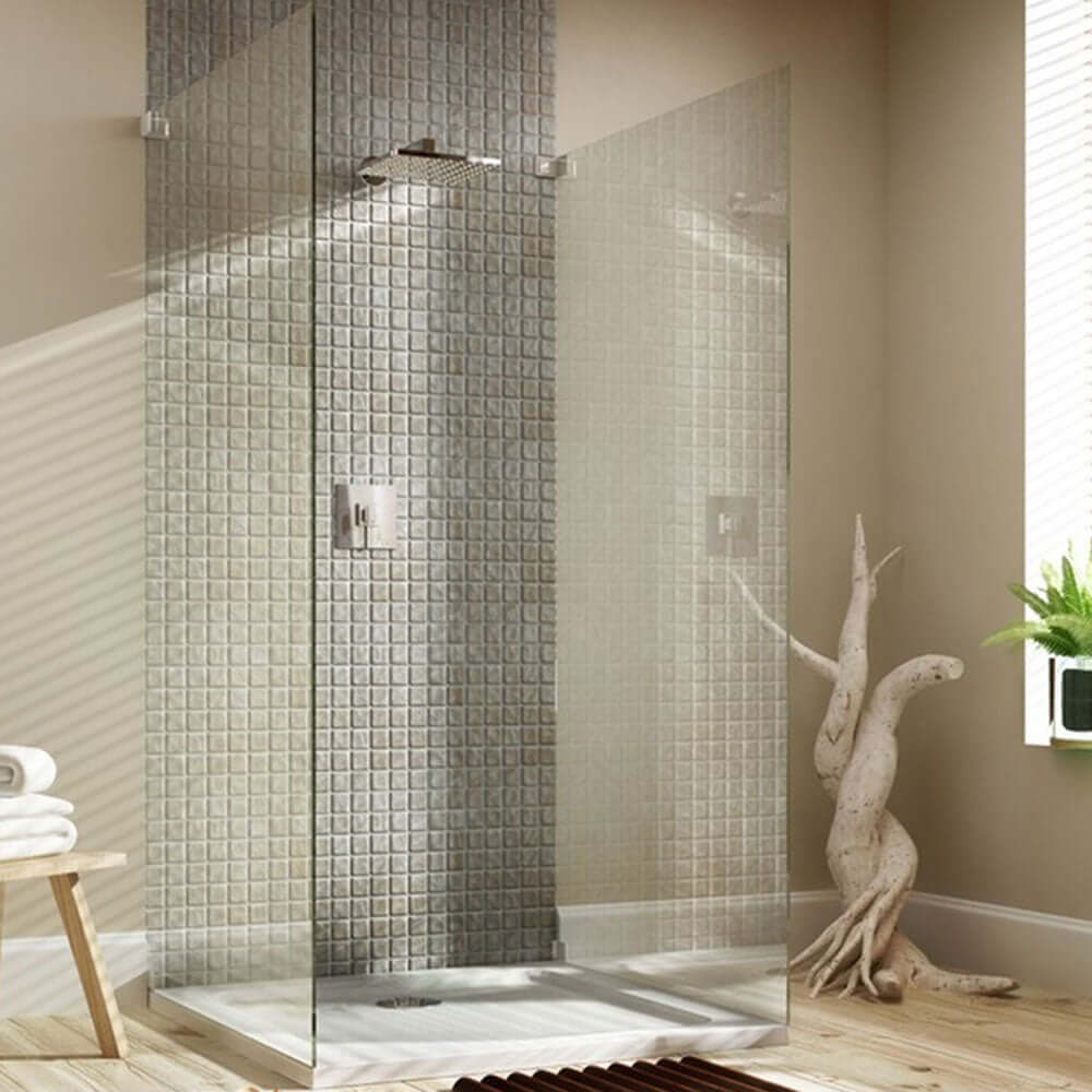 MX White Stone Resin Rectangular Shower Tray 1000 x 900mm XHD
