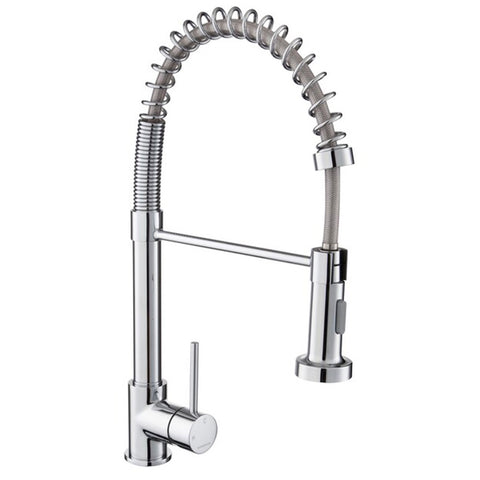 Rangemaster Pro Spray Chrome Single Lever Pull-Out Kitchen Tap - TPROSLPOCM/