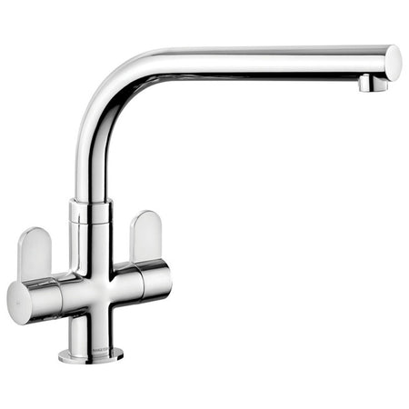 Rangemaster Salorno Monobloc Chrome Twin Lever Kitchen Mixer Tap TSN1CM/