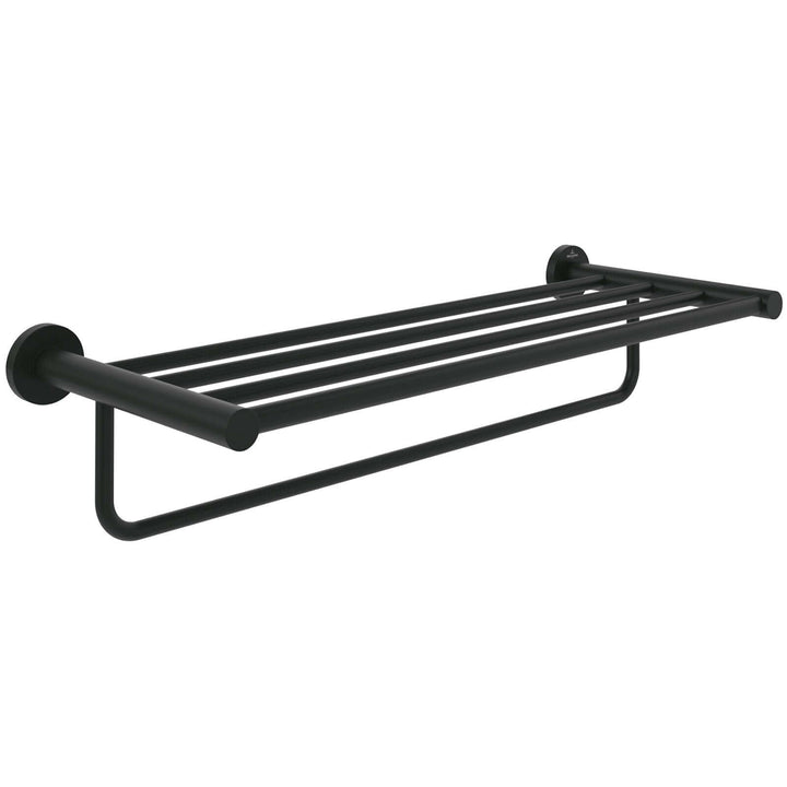 Villeroy & Boch Elements Tender Matt Black Towel Rack 604mm