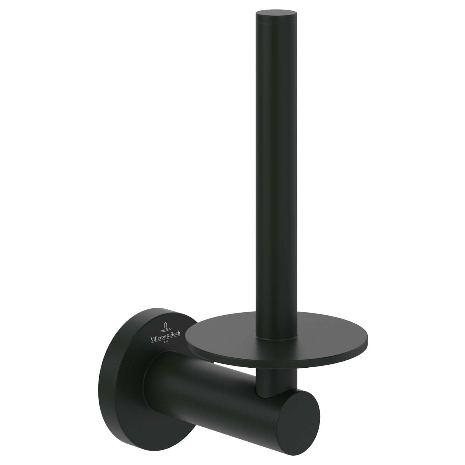 Villeroy & Boch Elements Tender Matt Black Spare Toilet Roll Holder