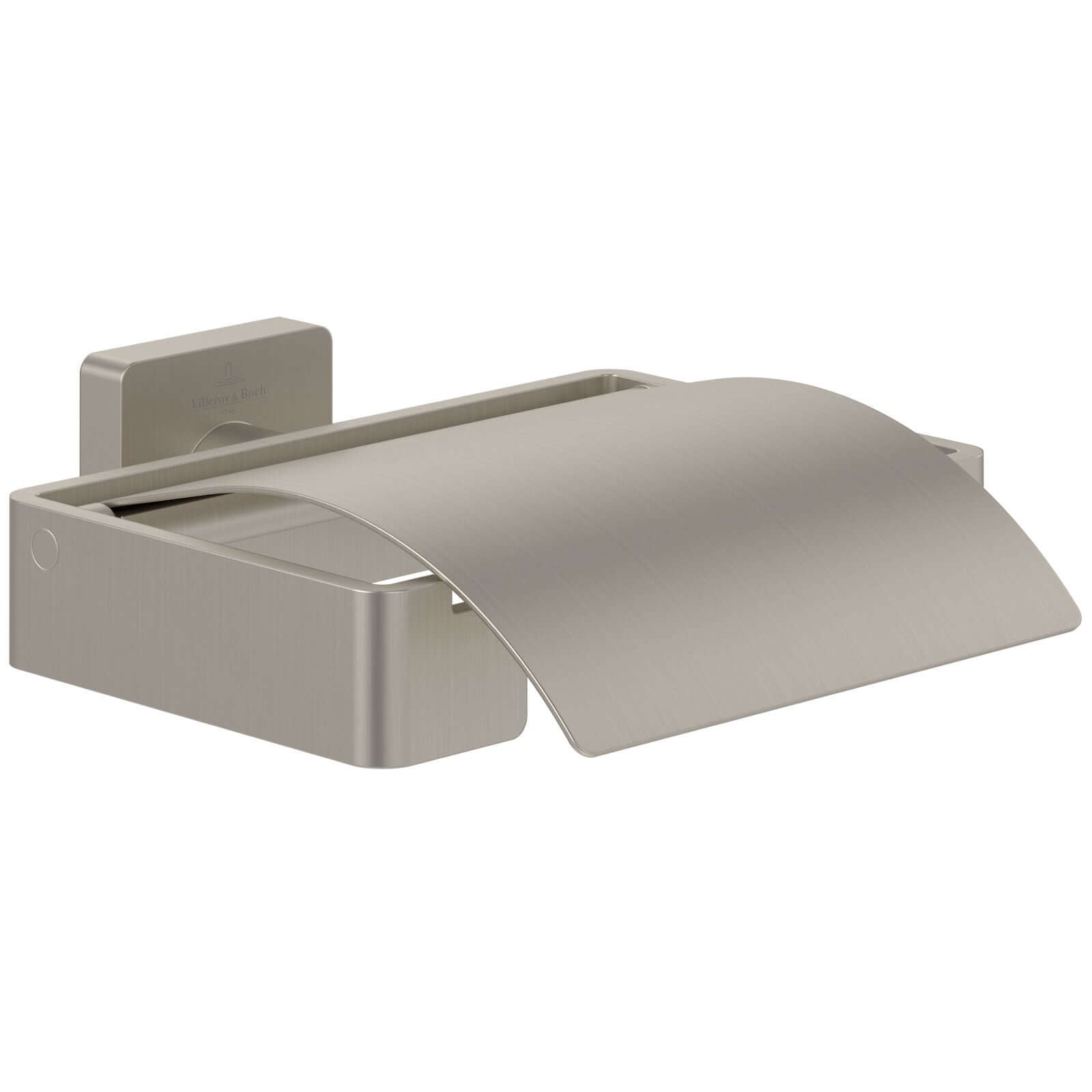 Villeroy & Boch Elements Striking Toilet Roll Holder with Cover