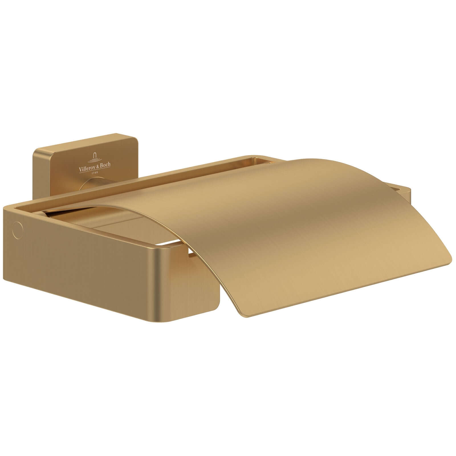 Villeroy & Boch Elements Striking Toilet Roll Holder with Cover