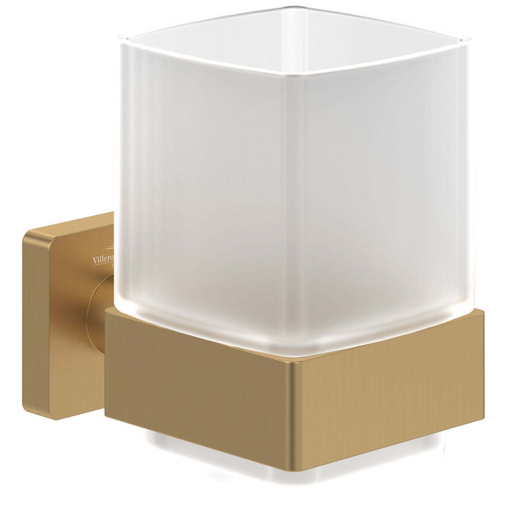Villeroy & Boch Elements Striking Brushed Gold Tumbler Holder