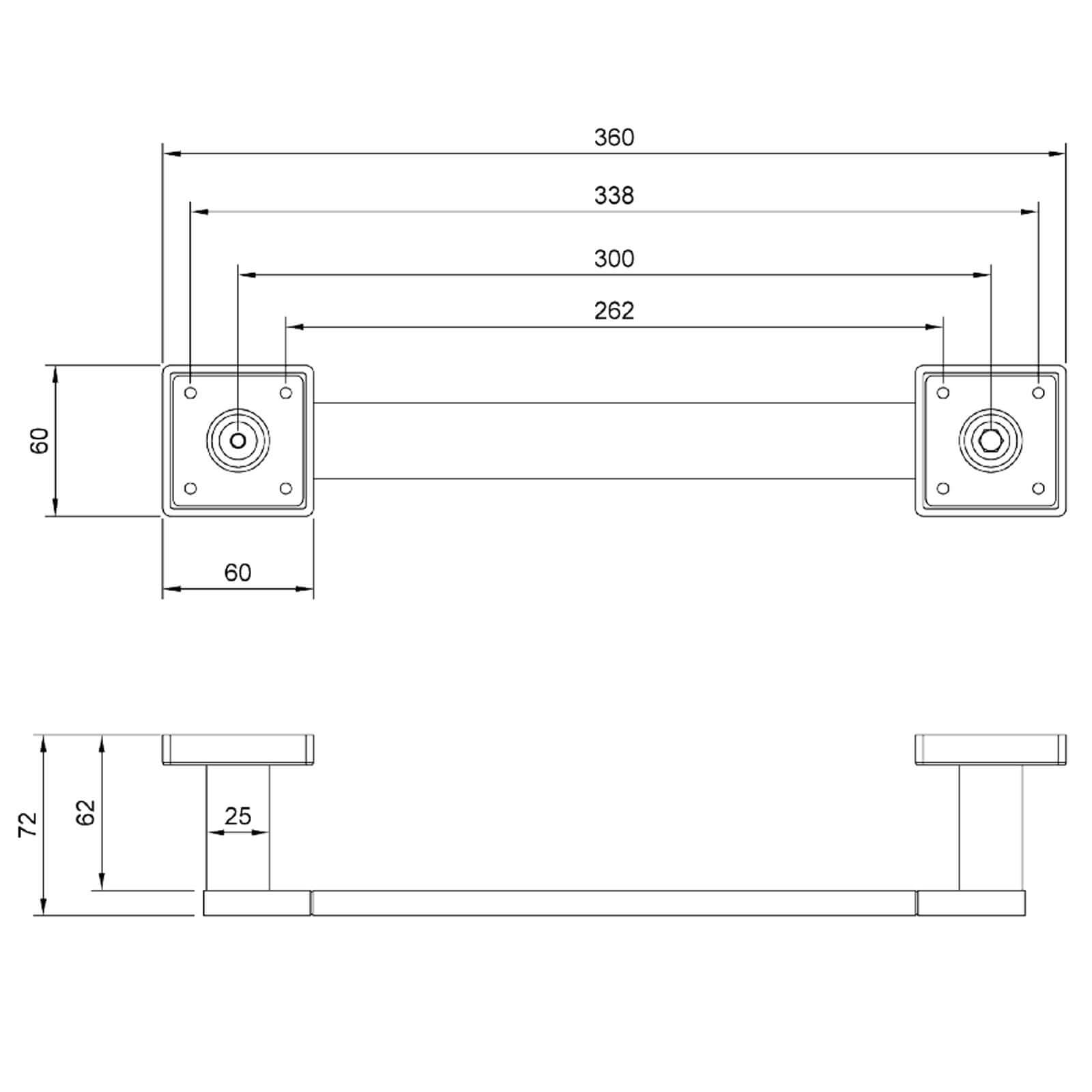 Villeroy & Boch Elements Striking Holding Handle 360mm
