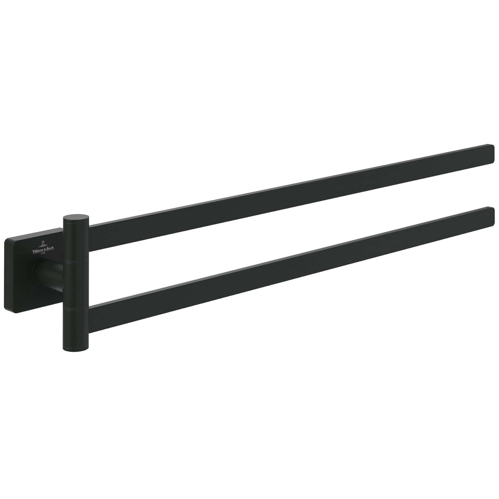 Villeroy & Boch Elements Striking Towel Holder with Double Arm