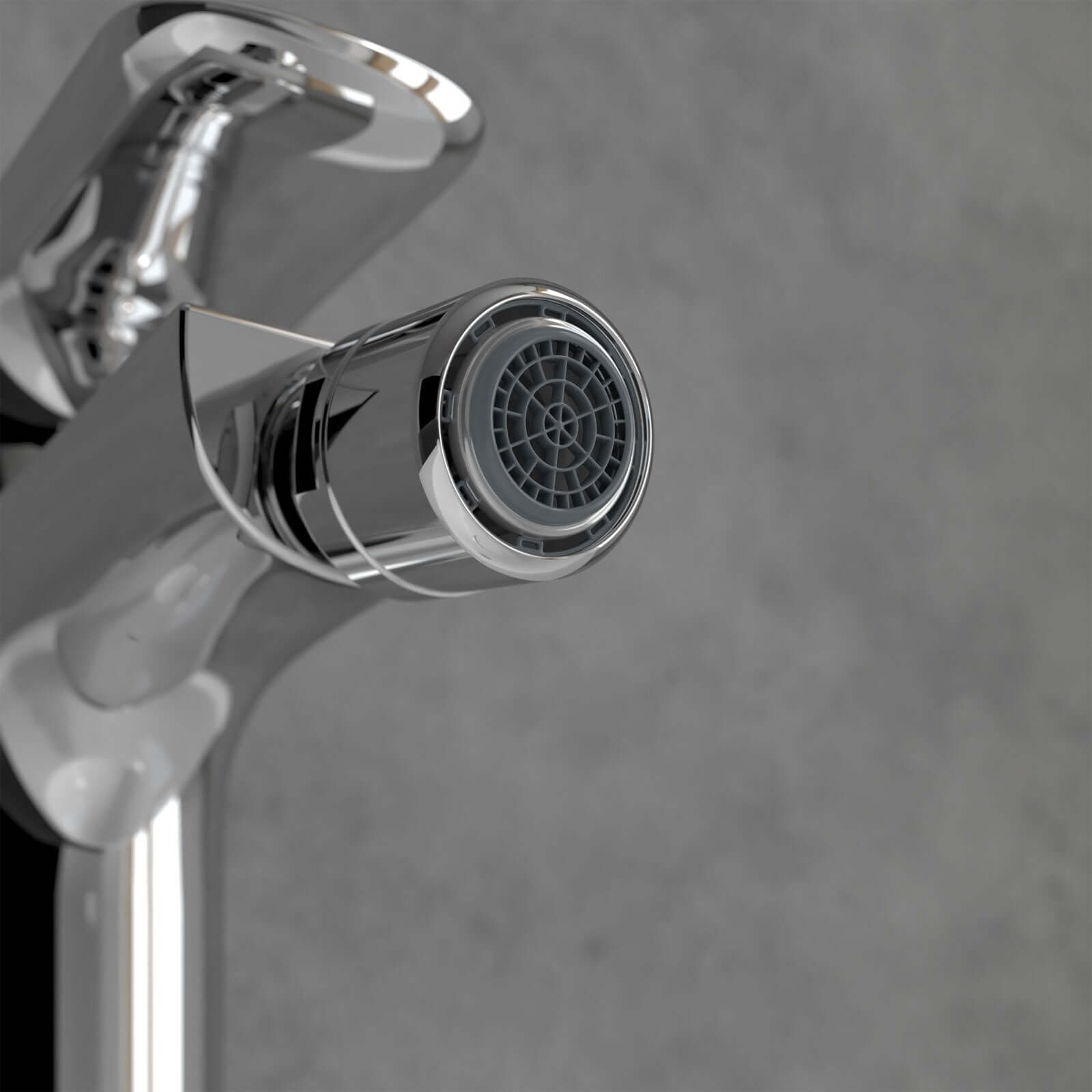 Villeroy & Boch O.novo Chrome Single Lever Bidet Mixer Tap