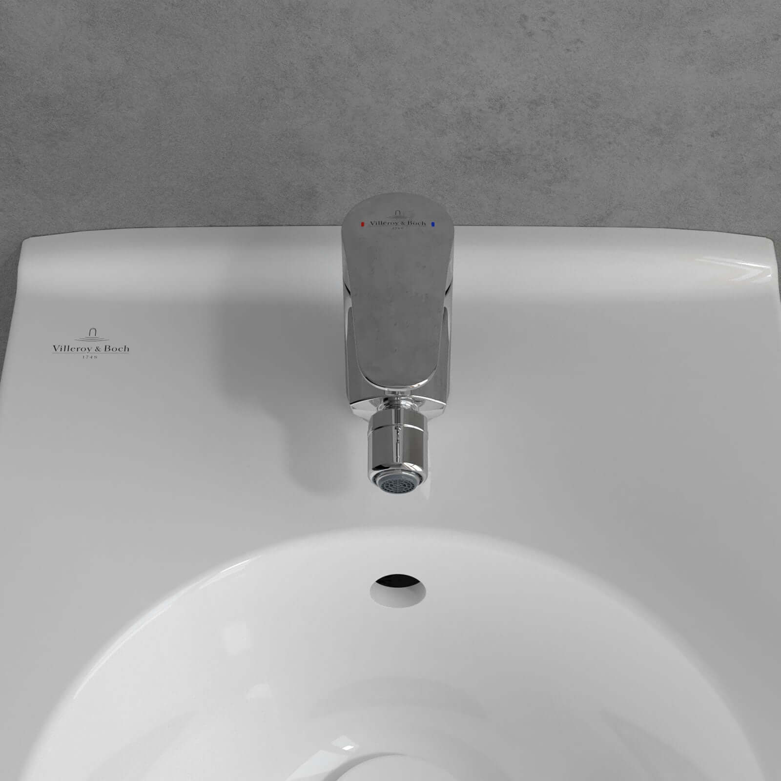 Villeroy & Boch O.novo Chrome Start Single Lever Bidet Mixer Tap