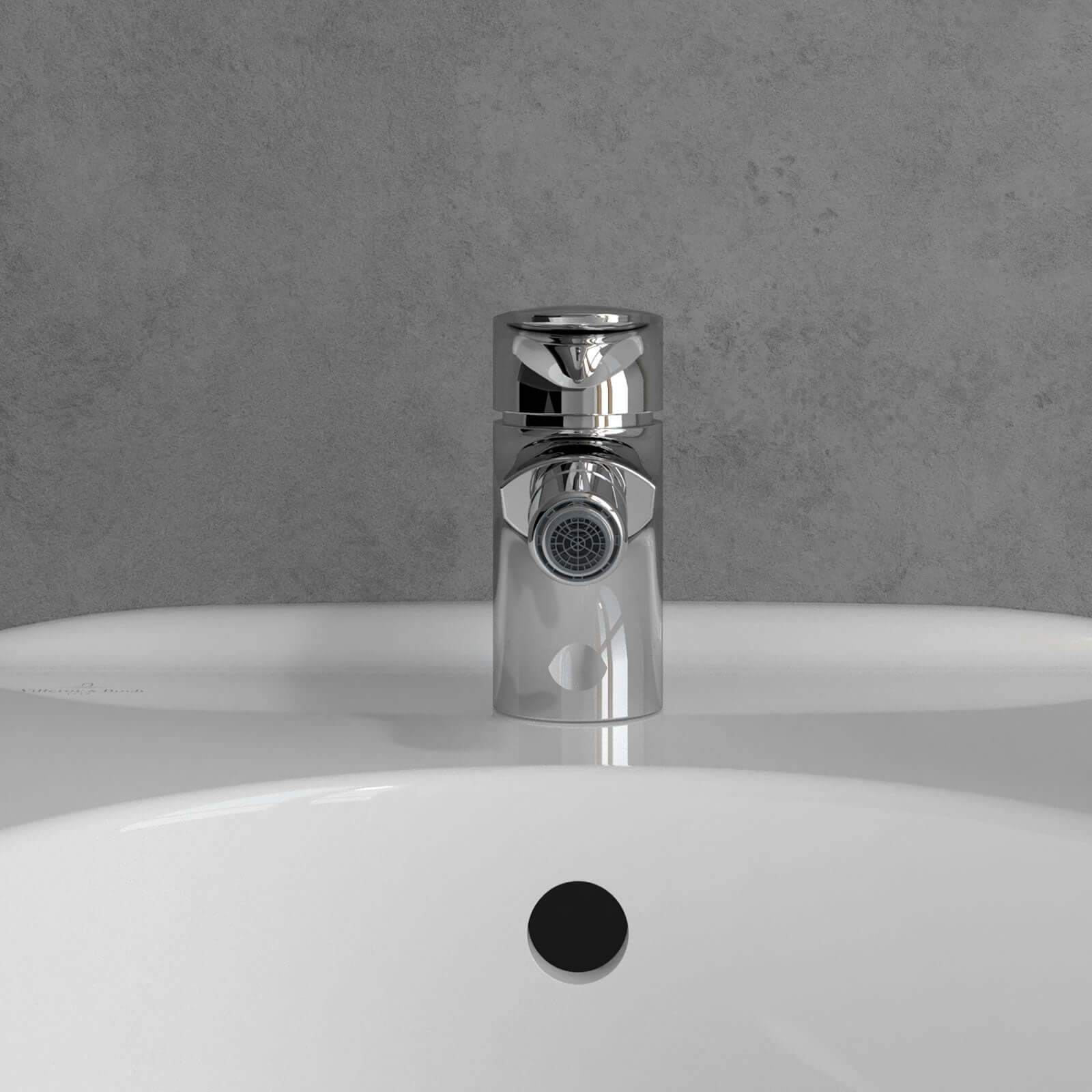 Villeroy & Boch O.novo Chrome Start Single Lever Bidet Mixer Tap
