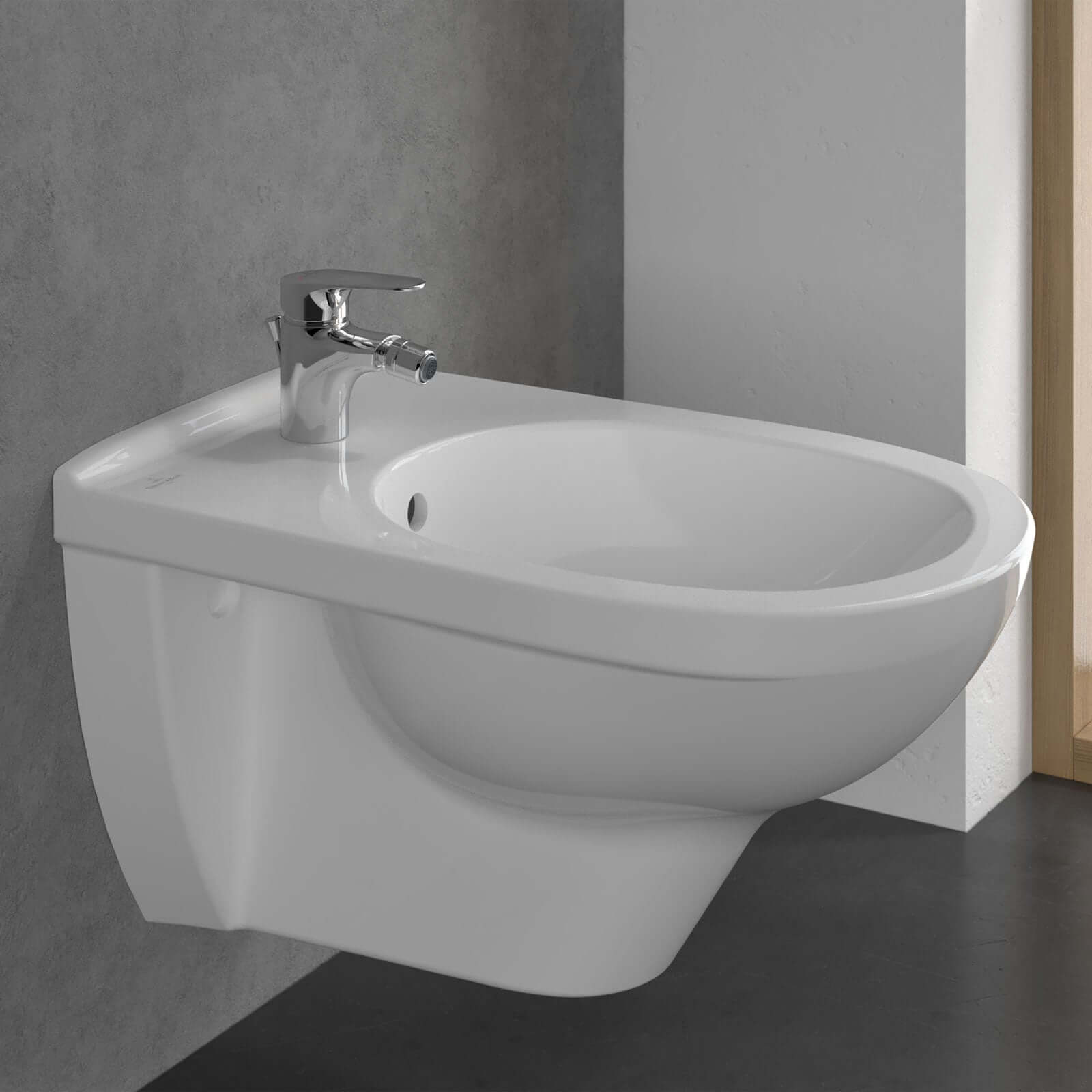 Villeroy & Boch O.novo Chrome Start Single Lever Bidet Mixer Tap