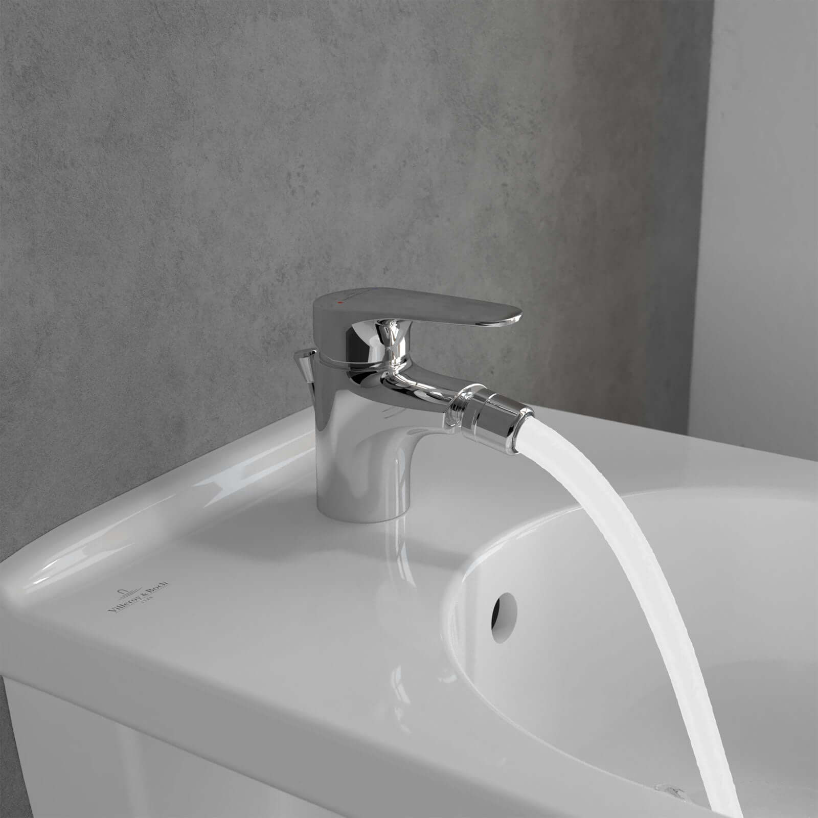 Villeroy & Boch O.novo Chrome Start Single Lever Bidet Mixer Tap