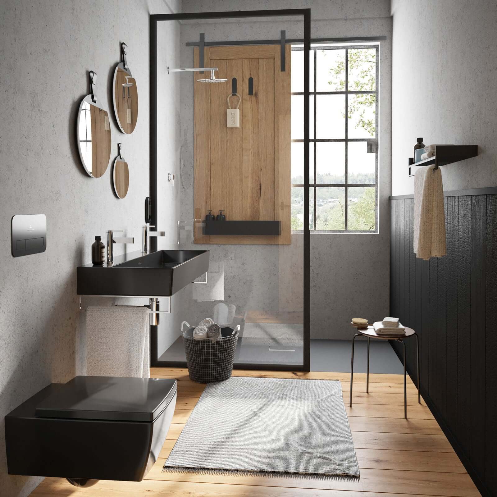 Villeroy & Boch Universal Wall Mounted Round Basin Bottle Trap