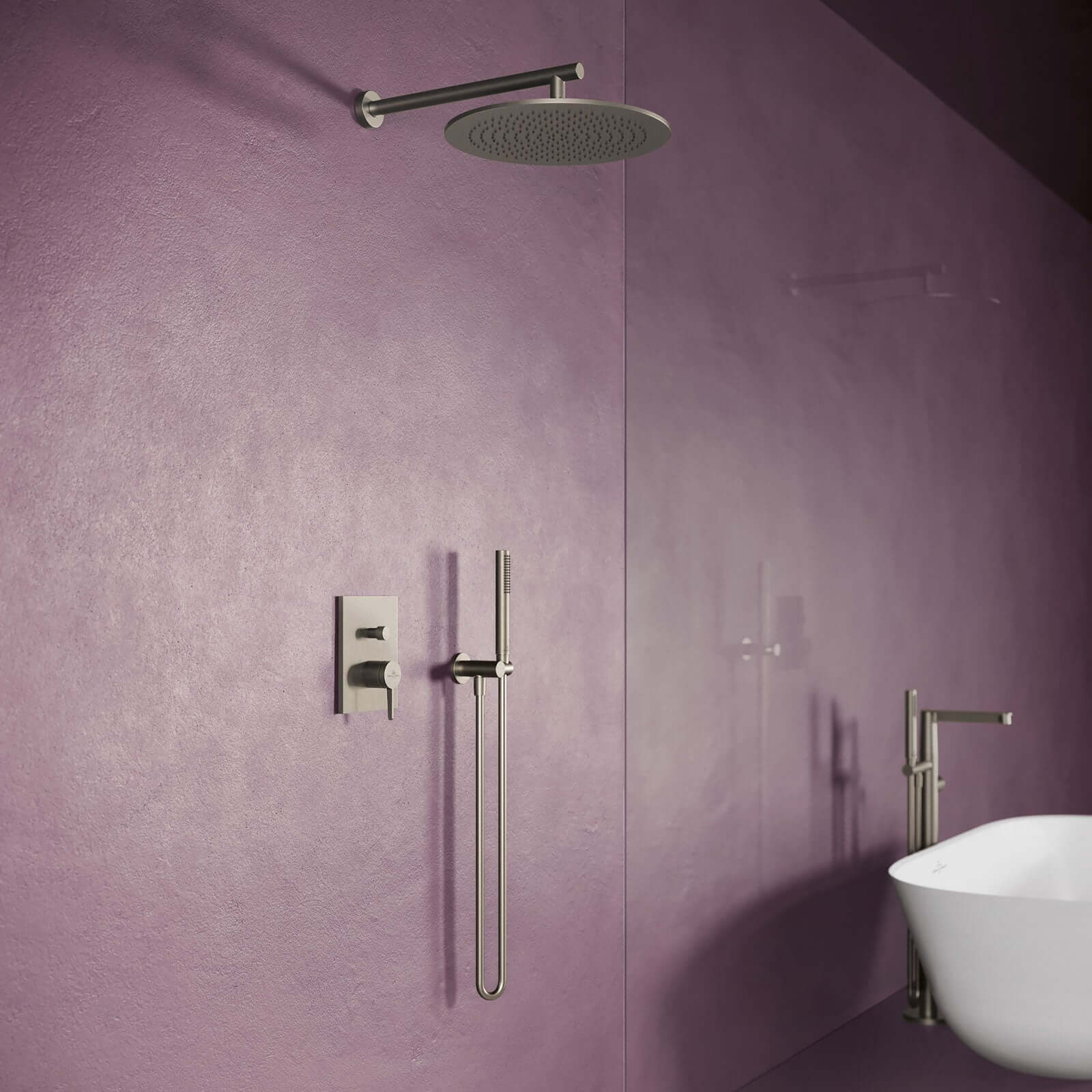 Villeroy & Boch Universal Wall Mounted Round Shower Arm