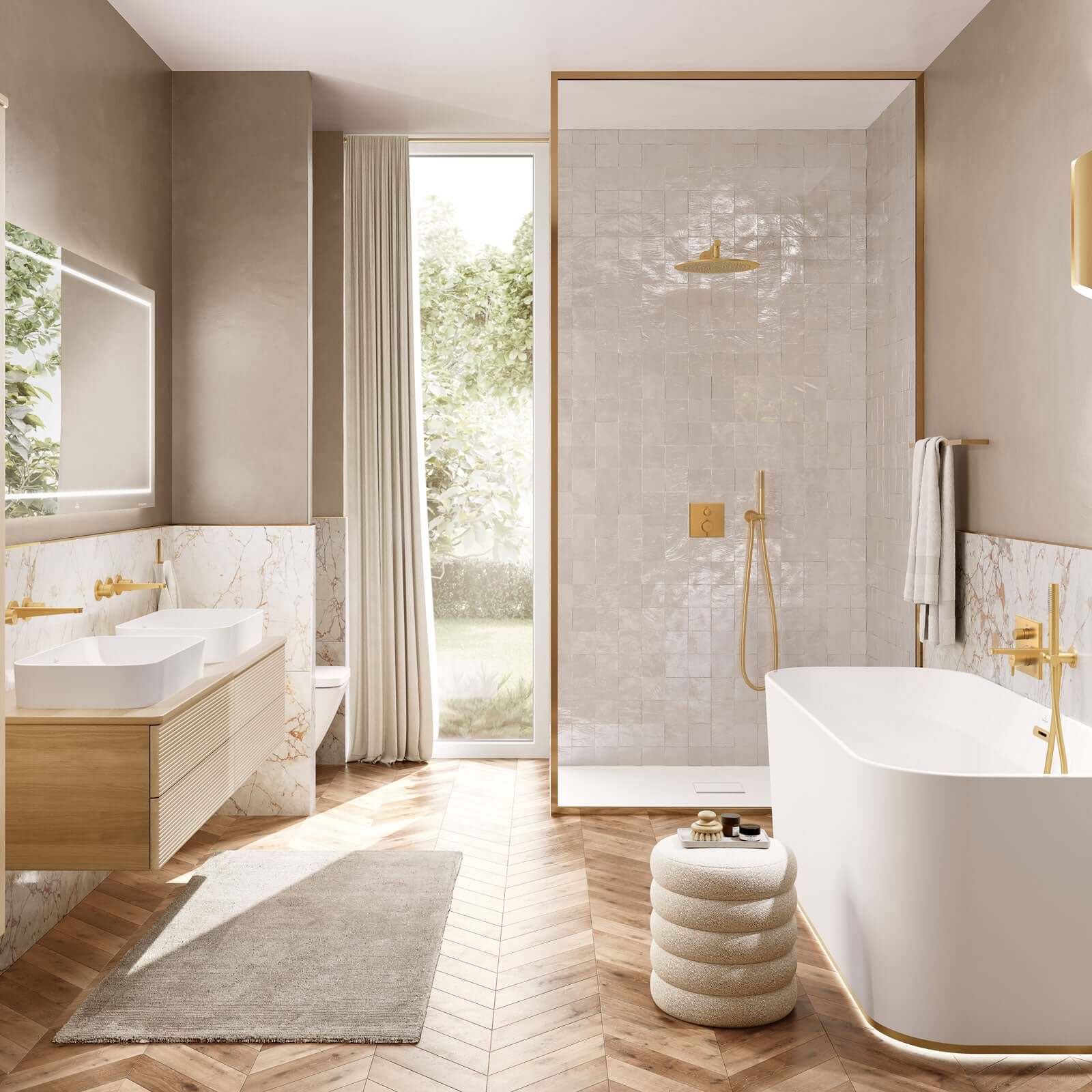 Villeroy & Boch Universal Wall Mounted Round Shower Arm