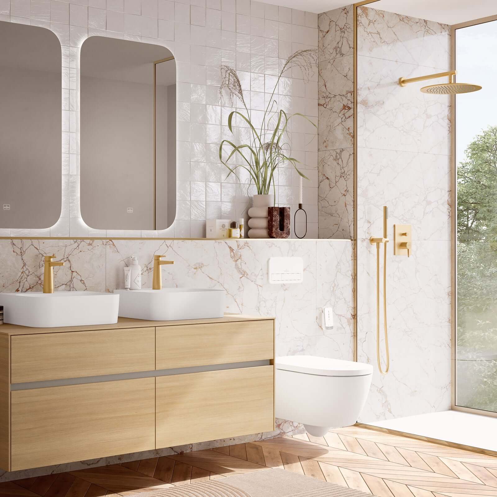 Villeroy & Boch Universal Wall Mounted Round Shower Arm