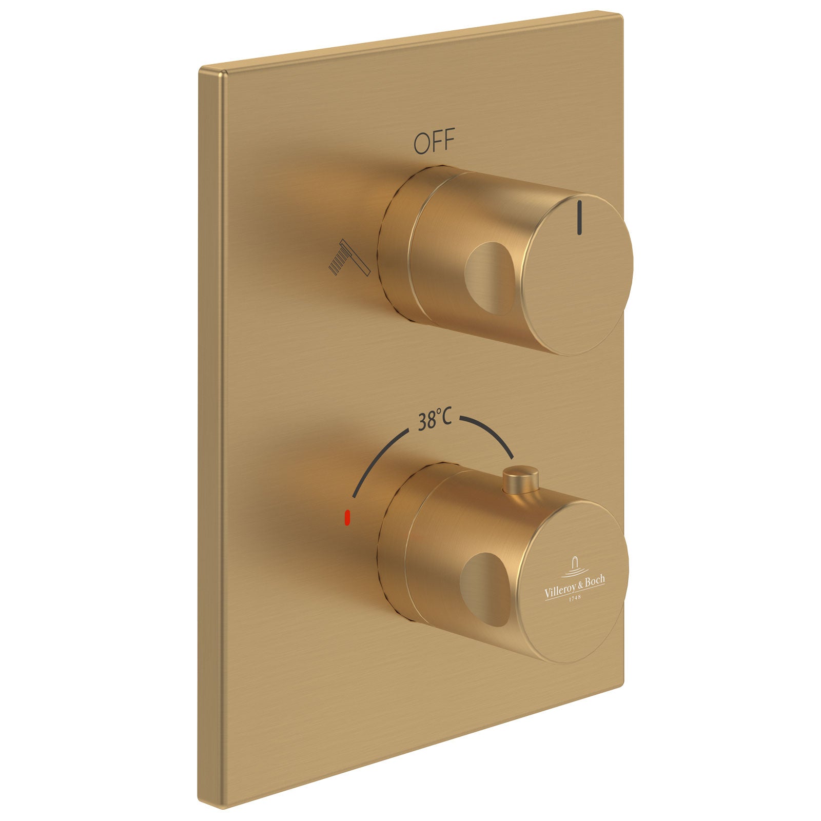 Villeroy & Boch Universal Concealed Thermostatic Shower Valve with Dual Outlet