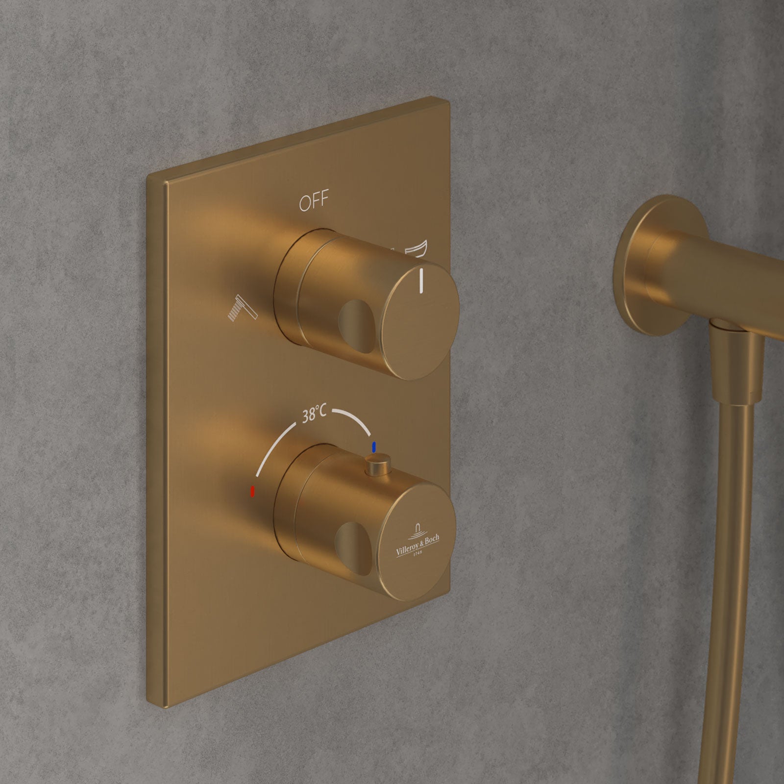 Villeroy & Boch Universal Concealed Thermostatic Shower Valve with Dual Outlet