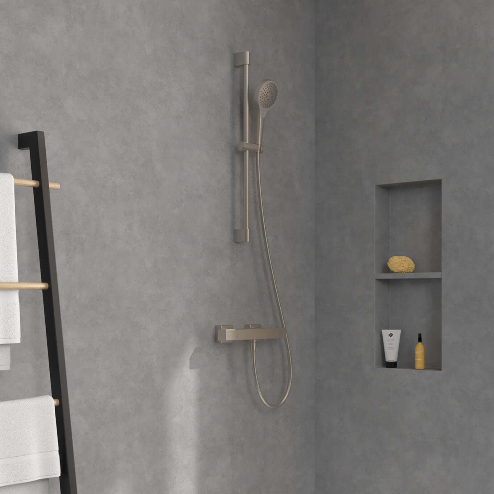 Villeroy & Boch Universal Thermostatic Square Bar Shower Valve